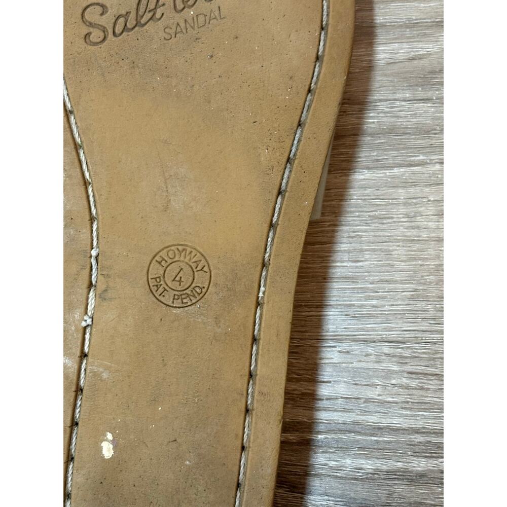 Salt Water Sandals by Hoy Original 820 Gold Leather Sandals Youth 4 Women’s 6 - Picture 8 of 10